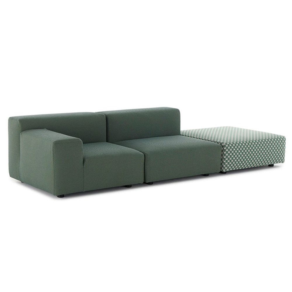 Sofá Plastics Outdoor Liberty 2 plazas+pouf  Kartell