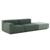 Sofá Plastics Outdoor Liberty 2 plazas+pouf  Kartell
