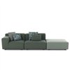 Sofá Plastics Outdoor Liberty 2 plazas+pouf  Kartell