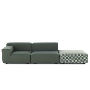 Sofá Plastics Outdoor Liberty 2 plazas+pouf  Kartell