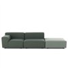 Sofá Plastics Outdoor Liberty 2 plazas+pouf  Kartell