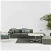 Sofá Plastics Outdoor Liberty 2 plazas+pouf  Kartell
