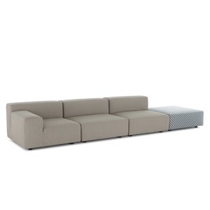 Sofá Plastics Outdoor Liberty 2 plazas+pouf Kartell
