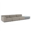 Sofá Plastics Outdoor Liberty 2 plazas+pouf Kartell