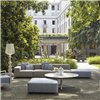 Sofá Plastics Outdoor Liberty 2 plazas+pouf Kartell