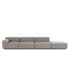 Sofá Plastics Outdoor Liberty 2 plazas+pouf Kartell
