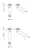 Lámpara techo Bind Orientable 4cm Vibia