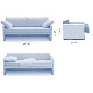 Sofá cama Sky Uno Campeggi