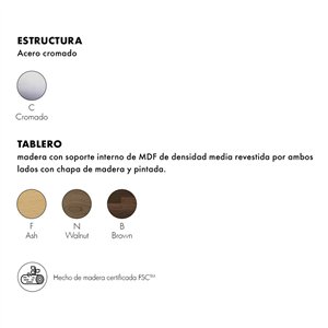 Mesa Viscount of Wood Redonda Kartell