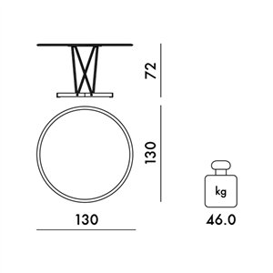 Mesa Viscount of Wood Redonda Kartell