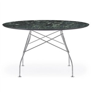 Mesa Glossy Gres redonda Kartell