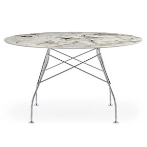 Mesa Glossy Gres redonda Kartell