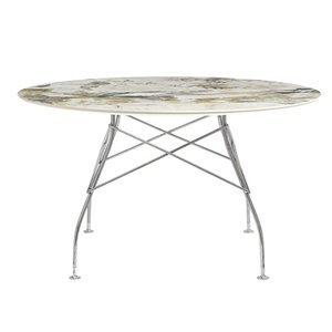 Mesa Glossy Gres redonda Kartell