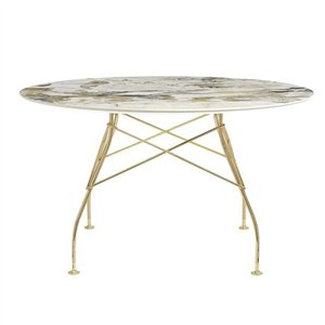 Mesa Glossy Gres redonda Kartell