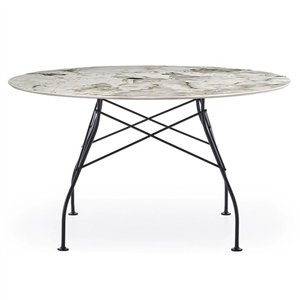 Mesa Glossy Gres redonda Kartell