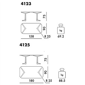 Mesa Multiplo XL rectangular outdoor Kartell