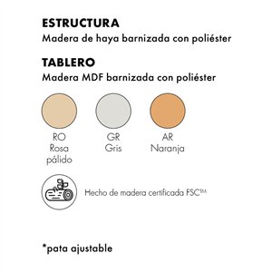 Mesa auxiliar Undique Mas Kartell