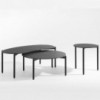 Mesa centro Undique Kartell. Mesa de centro de acabados en negro