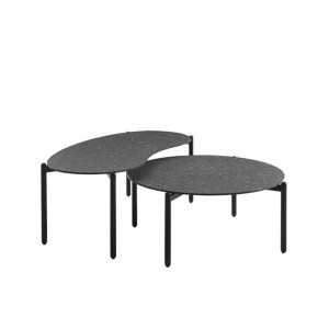 Mesa auxiliar Undique Kartell. Mesa de centro de acabados en negro