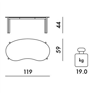 Mesa auxiliar Undique Kartell