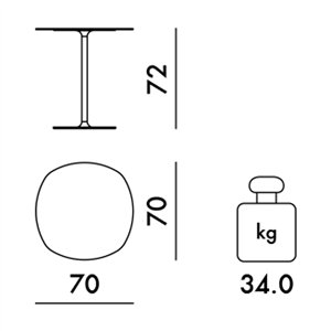 Mesa Thierry Bistrot Kartell