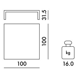 Mesa de centro Invisible Kartell