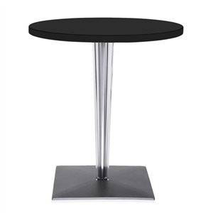 Mesa TopTop redonda base cuadrada Kartell