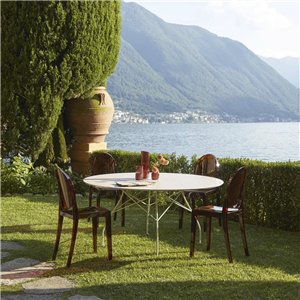 Mesa Glossy XXL redonda Kartell