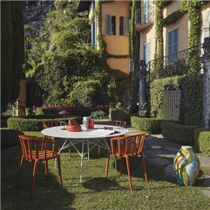 Mesa Glossy XXL redonda Kartell