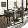 Mesa TopTop cuadrada base cuadrada Kartell