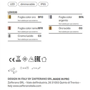 Lámpara sobremesa Poldina Mini Indoor Zafferano