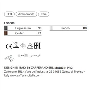 Lámpara suspensión Poldina Zafferano