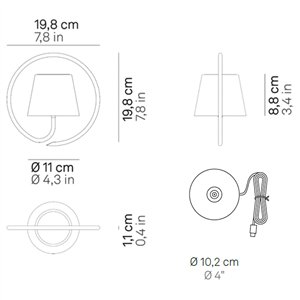 Lámpara suspensión Poldina Zafferano