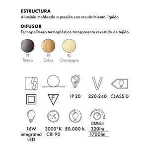 Lámpara de pie Angelo Stone Kartell