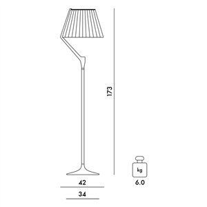 Lámpara de pie Angelo Stone Kartell