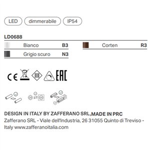 Aplique Poldina Zafferano