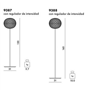 Lámpara de pie Planet Kartell