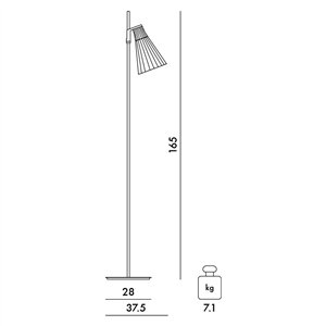 Lámpara de pie K-Lux Kartell