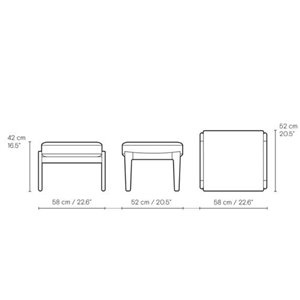 Reposapiés CH290F Carl Hansen and Son