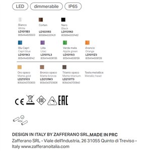 Lámpara sobremesa Swap mini Zafferano