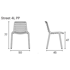Silla Street polipropileno Enea 