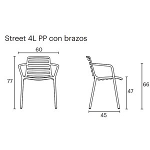 Sillón Street polipropileno Enea 