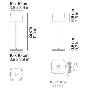 Lámpara sobremesa Ofelia Pro Zafferano