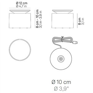 Lámpara sobremesa Push-up Zafferano