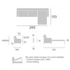 Sofá cama chaise lounge Alan Francés Bañón