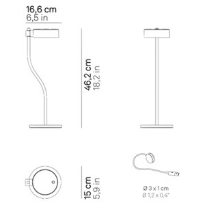 Lámpara sobremesa Super O Zafferano