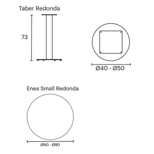 Mesa Taber redonda Enea