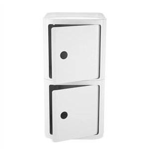 Contenedor cuadrado doble Componibili Classic Big Kartell