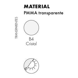 Mesa auxiliar Invisible Side Kartell