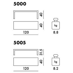 Mesa auxiliar Invisible Side Kartell